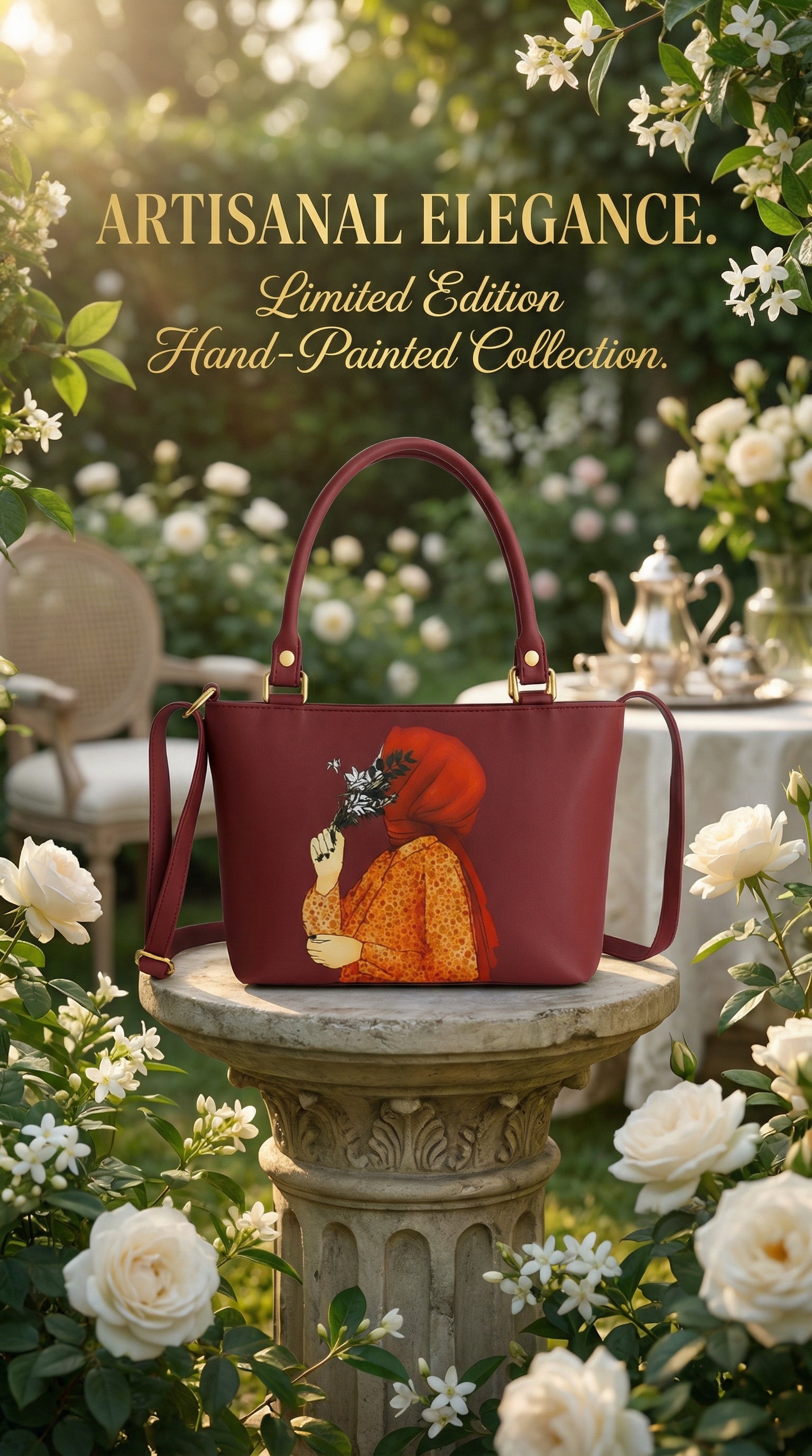 Artisanal Elegance – Limited Edition Hand-Painted Tote