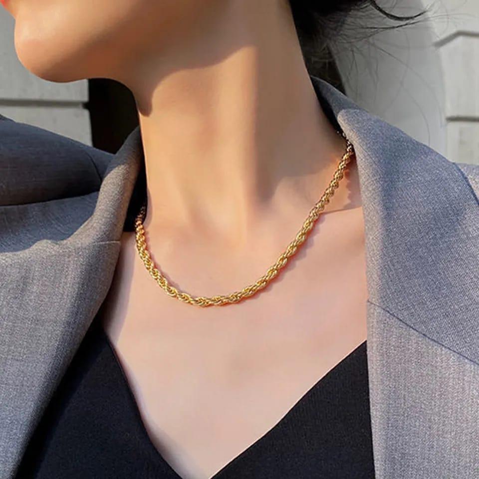 1 Pc Gold Plated Necklace Chain