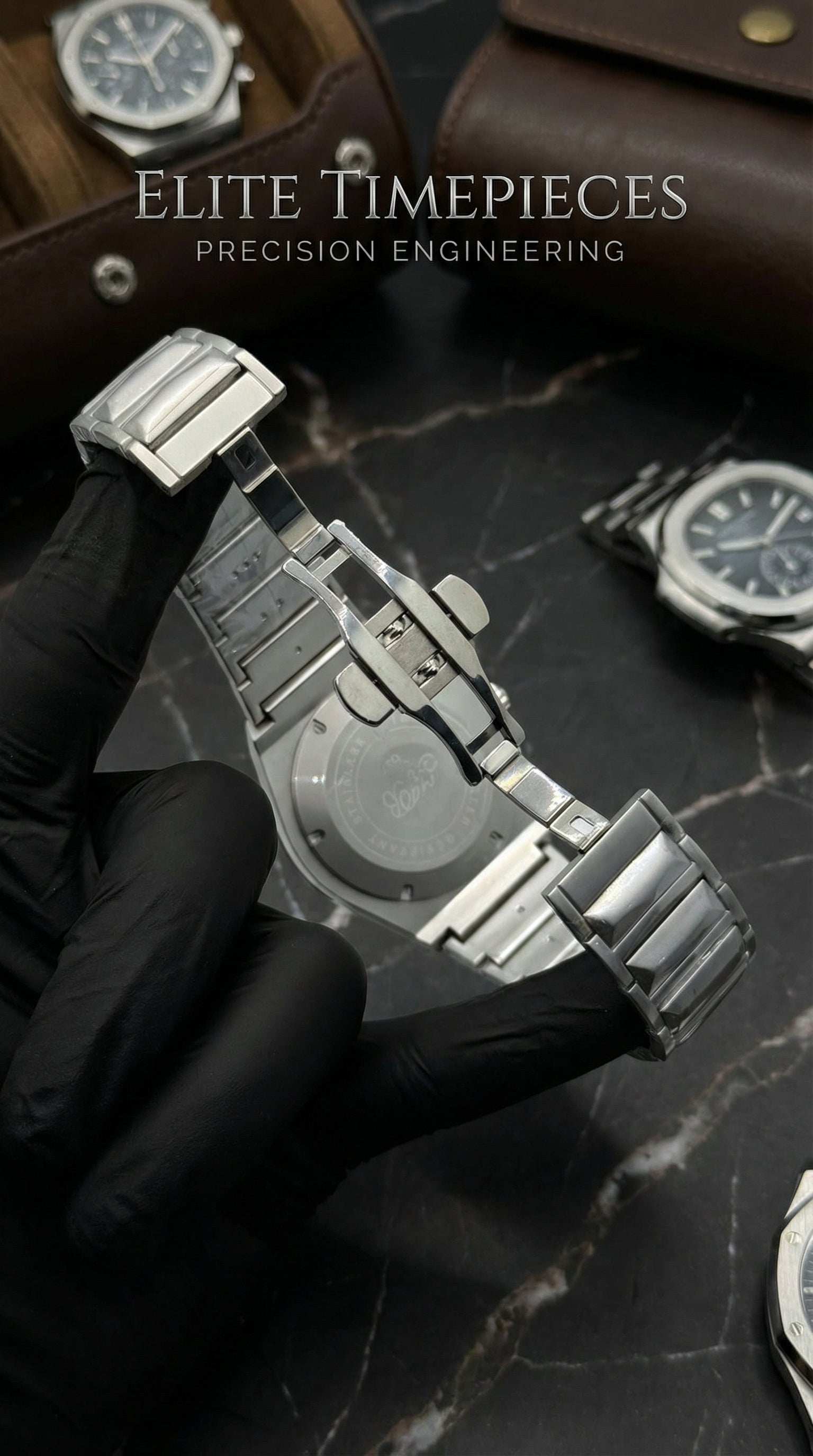 Hublot diamond cut black dial