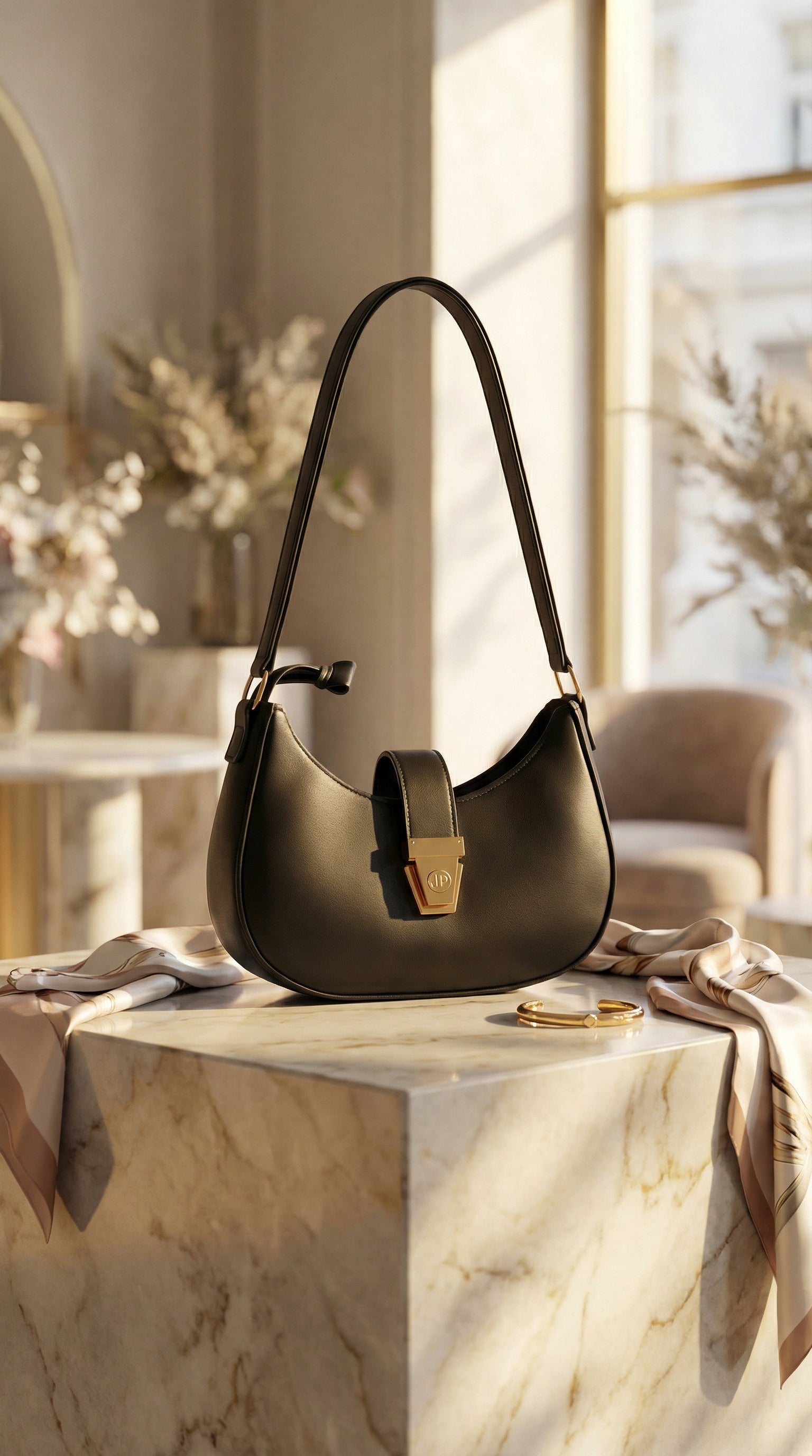 lassic Black Gold-Lock Hobo
