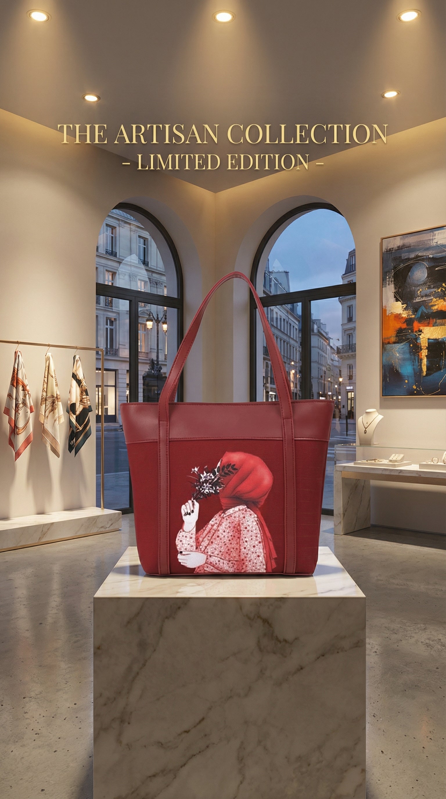 Artisan Burgundy Tote