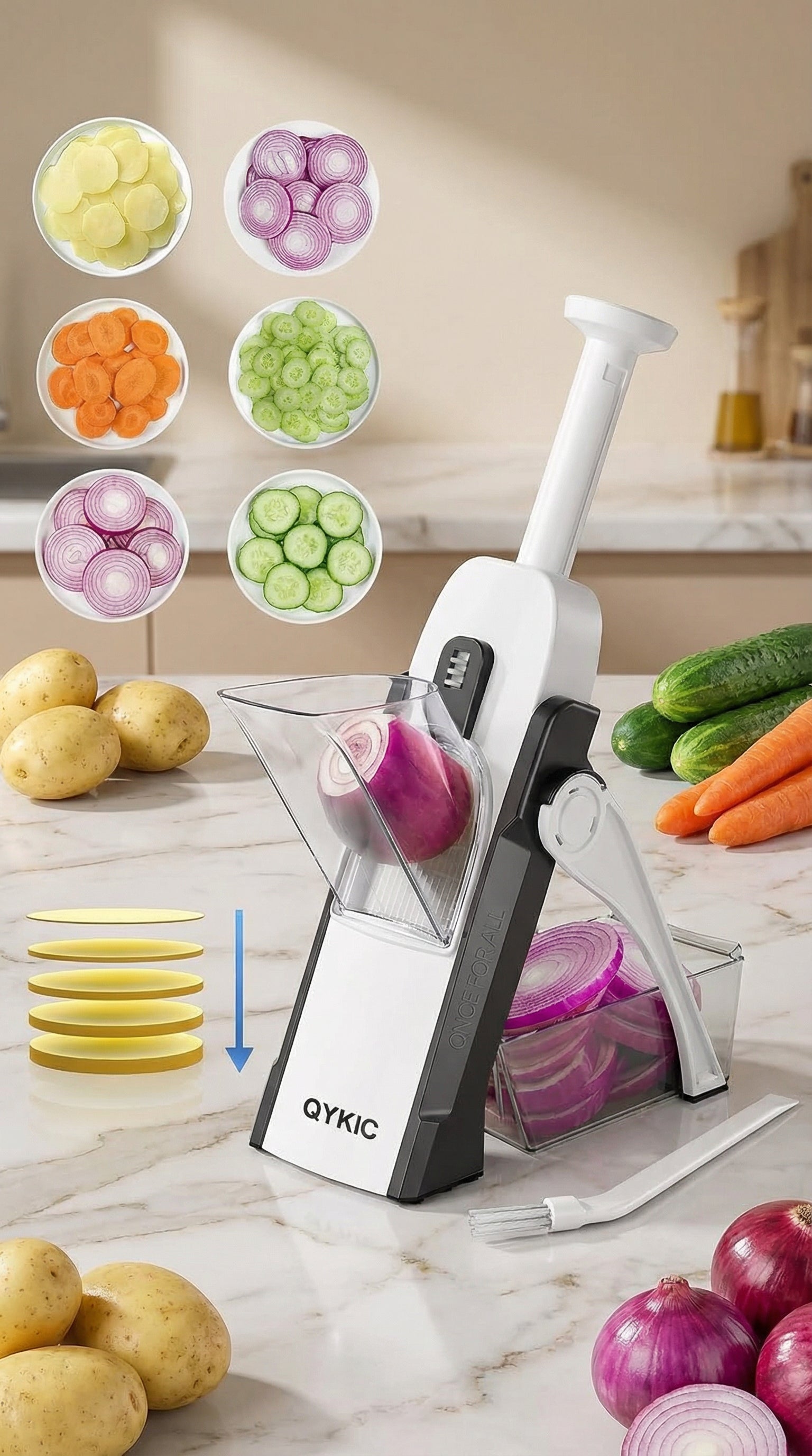 5 In 1 Multifunctional Vegetable Cutter